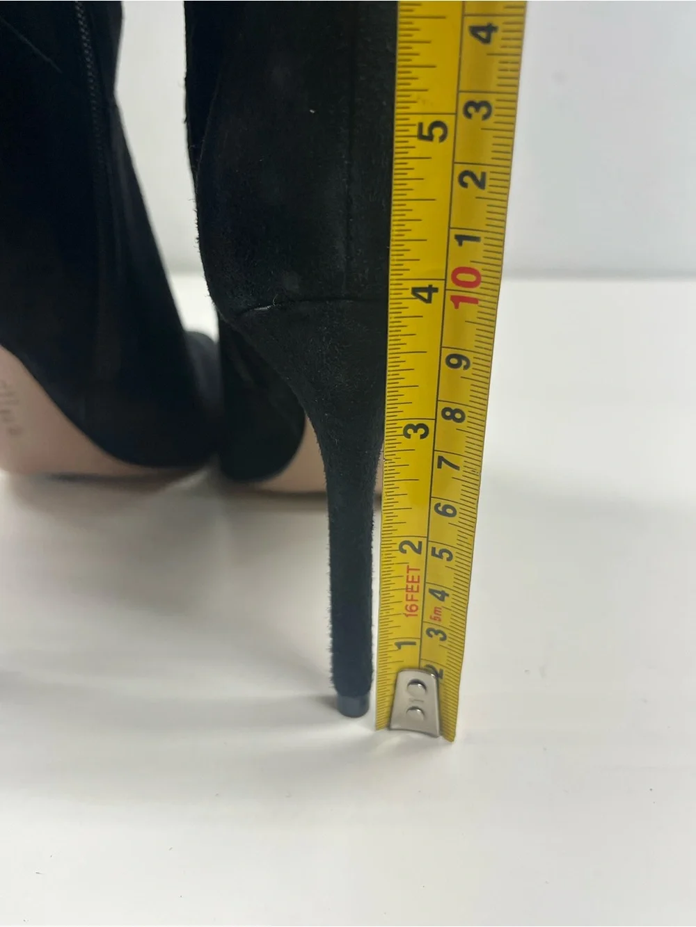 New Schutz Ashlee Over The Knee Black Suede Boot Size 8.5